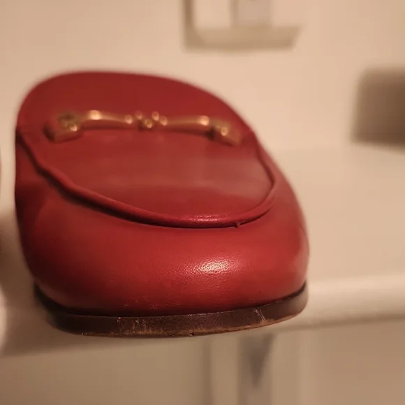 Sam Edelman Red Leather Mules For Women - Picture 7 of 12